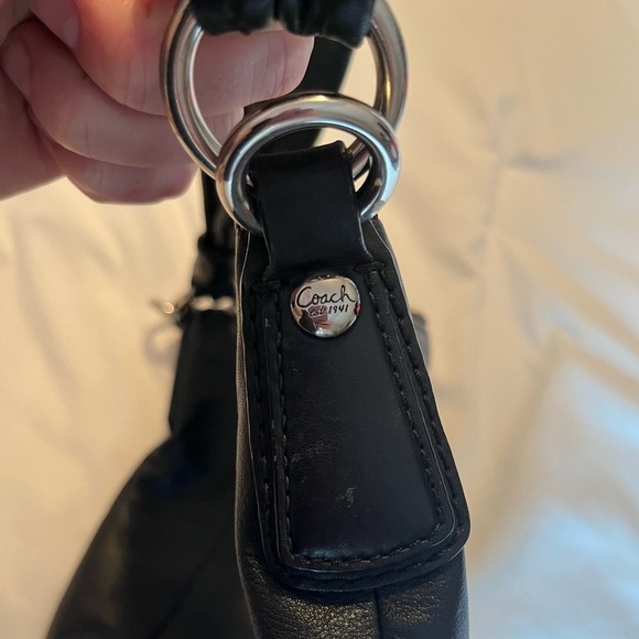 Coach Kristin Black Leather Hobo Shoulder Bag - Picture 9 of 14